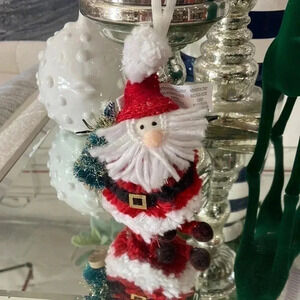 POTTERY BARN CHRISTMAS Holiday Santa Decorative Ornament  - NWT
